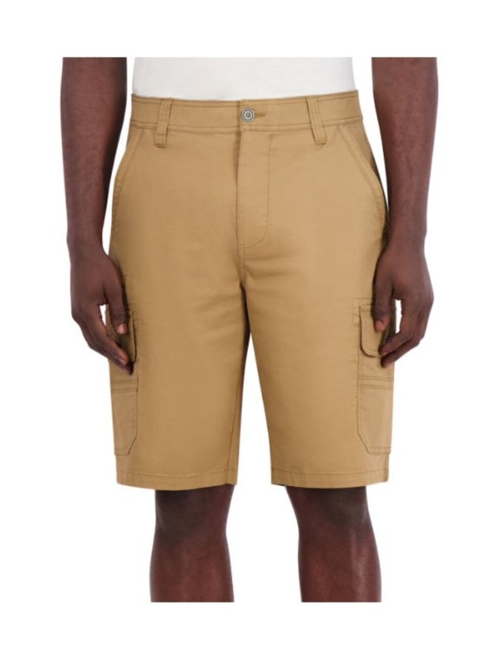 Iron Co. Flex Comfort Waistband Stretch Cargo Short Vintage Tobacco-Size 40-NWT